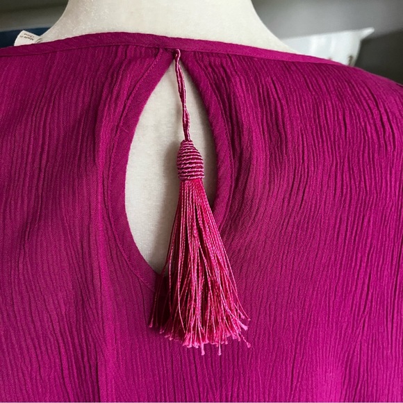 Soft Surroundings Cold Shoulder Destin Fuchsia Dress - Size Small - Picture 7 of 15